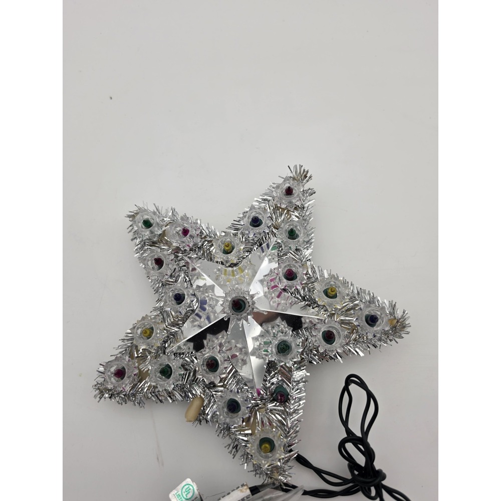 VINTAGE Everglow 21 Light  Star Tree Top Christmas Decoration